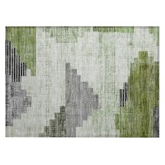 Machine Washable Indoor/Outdoor Chantille Fern 1'8" x 2'6" Rug