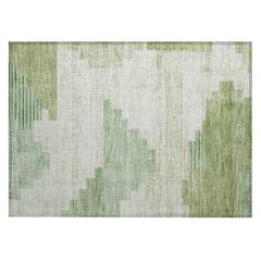 Machine Washable Indoor/Outdoor Chantille Sage 1'8" x 2'6" Rug