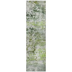 Machine Washable Indoor/Outdoor Chantille Aloe 2'3" x 7'6" Runner Rug