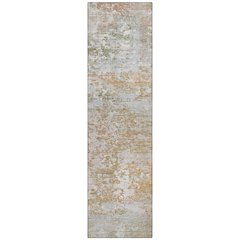 Machine Washable Indoor/Outdoor Chantille Coral 2'3" x 7'6" Runner Rug