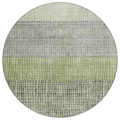 Machine Washable Indoor/Outdoor Chantille Aloe 8' x 8' Round Rug