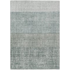 Machine Washable Indoor/Outdoor Chantille Aqua 2'6" x 3'10" Rug