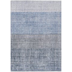 Machine Washable Indoor/Outdoor Chantille Blue 2'6" x 3'10" Rug