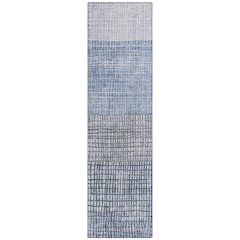 Machine Washable Indoor/Outdoor Chantille Blue 2'3" x 7'6" Runner Rug