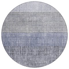 Machine Washable Indoor/Outdoor Chantille Denim 8' x 8' Round Rug