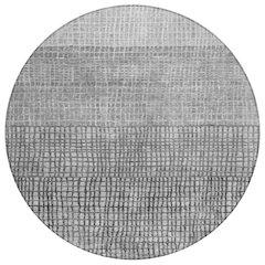 Machine Washable Indoor/Outdoor Chantille Gray 8' x 8' Round Rug