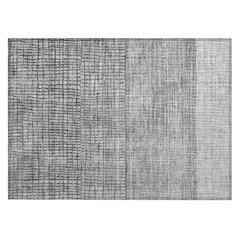 Machine Washable Indoor/Outdoor Chantille Gray 1'8" x 2'6" Rug