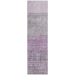 Machine Washable Indoor/Outdoor Chantille Plum 2'3" x 7'6" Runner Rug