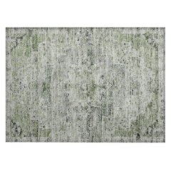 Machine Washable Indoor/Outdoor Chantille Aloe 1'8" x 2'6" Rug