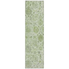 Machine Washable Indoor/Outdoor Chantille Aloe 2'3" x 7'6" Runner Rug