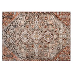 Machine Washable Indoor/Outdoor Chantille Fudge 1'8" x 2'6" Rug
