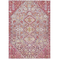 Machine Washable Indoor/Outdoor Chantille Merlot 2'6" x 3'10" Rug