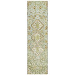 Machine Washable Indoor/Outdoor Chantille Sage 2'3" x 7'6" Runner Rug