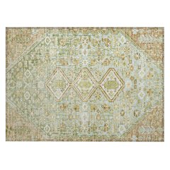 Machine Washable Indoor/Outdoor Chantille Sage 1'8" x 2'6" Rug