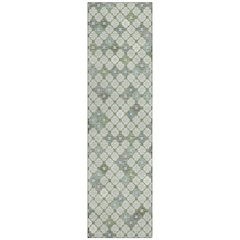 Machine Washable Indoor/Outdoor Chantille Mint 2'3" x 7'6" Runner Rug