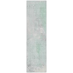 Machine Washable Indoor/Outdoor Chantille Mint 2'3" x 7'6" Runner Rug
