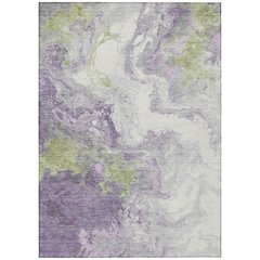 Machine Washable Indoor/Outdoor Chantille Lavender 2'6" x 3'10" Rug