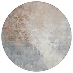 Machine Washable Indoor/Outdoor Chantille Paprika 8' x 8' Round Rug