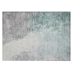 Machine Washable Indoor/Outdoor Chantille Seafoam 1'8" x 2'6" Rug