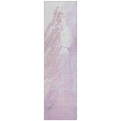Machine Washable Indoor/Outdoor Chantille Lavender 2'3" x 7'6" Runner Rug