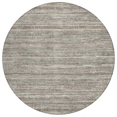 Machine Washable Indoor/Outdoor Chantille Beige 8' x 8' Round Rug