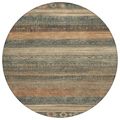 Machine Washable Indoor/Outdoor Chantille Fern 8' x 8' Round Rug