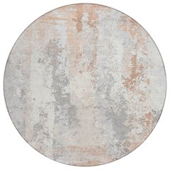 Machine Washable Indoor/Outdoor Chantille Coral 8' x 8' Round Rug