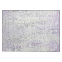 Machine Washable Indoor/Outdoor Chantille Lavender 1'8" x 2'6" Rug