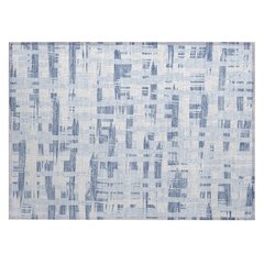 Machine Washable Indoor/Outdoor Chantille Blue 1'8" x 2'6" Rug
