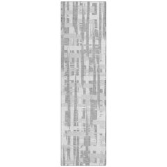 Machine Washable Indoor/Outdoor Chantille Gray 2'3" x 7'6" Runner Rug