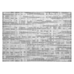 Machine Washable Indoor/Outdoor Chantille Gray 1'8" x 2'6" Rug