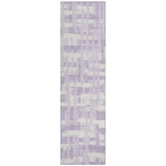Machine Washable Indoor/Outdoor Chantille Lavender 2'3" x 7'6" Runner Rug