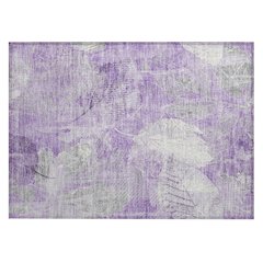 Machine Washable Indoor/Outdoor Chantille Lavender 1'8" x 2'6" Rug