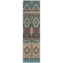 Machine Washable Indoor/Outdoor Chantille Brown 2'3" x 7'6" Runner Rug