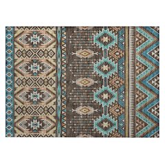 Machine Washable Indoor/Outdoor Chantille Brown 1'8" x 2'6" Rug