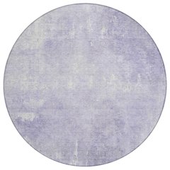Machine Washable Indoor/Outdoor Chantille Lavender 8' x 8' Round Rug