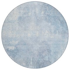 Machine Washable Indoor/Outdoor Chantille Sky 8' x 8' Round Rug