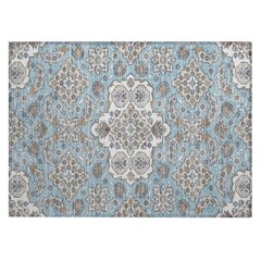 Machine Washable Indoor/Outdoor Chantille Sky 1'8" x 2'6" Rug
