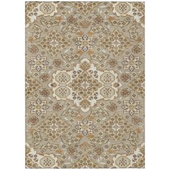 Machine Washable Indoor/Outdoor Chantille Taupe 2'6" x 3'10" Rug