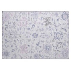 Machine Washable Indoor/Outdoor Chantille Lavender 1'8" x 2'6" Rug