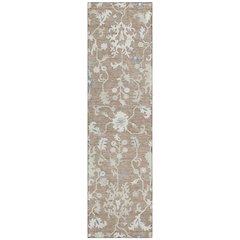 Machine Washable Indoor/Outdoor Chantille Taupe 2'3" x 7'6" Runner Rug