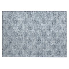 Machine Washable Indoor/Outdoor Chantille Blue 1'8" x 2'6" Rug