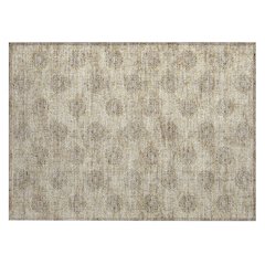 Machine Washable Indoor/Outdoor Chantille Gold 1'8" x 2'6" Rug