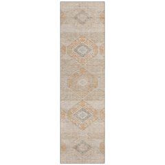 Machine Washable Indoor/Outdoor Chantille Copper 2'3" x 7'6" Runner Rug