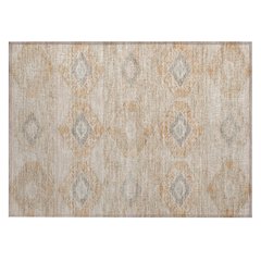 Machine Washable Indoor/Outdoor Chantille Copper 1'8" x 2'6" Rug
