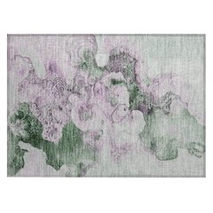 Machine Washable Indoor/Outdoor Chantille Sage 1'8" x 2'6" Rug