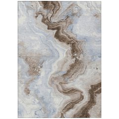 Machine Washable Indoor/Outdoor Chantille Taupe 2'6" x 3'10" Rug