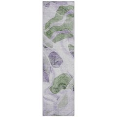 Machine Washable Indoor/Outdoor Chantille Lavender 2'3" x 7'6" Runner Rug
