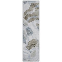 Machine Washable Indoor/Outdoor Chantille Sky 2'3" x 7'6" Runner Rug