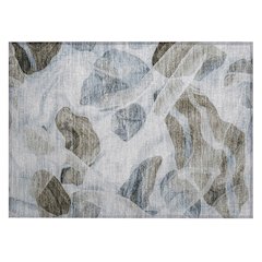 Machine Washable Indoor/Outdoor Chantille Sky 1'8" x 2'6" Rug